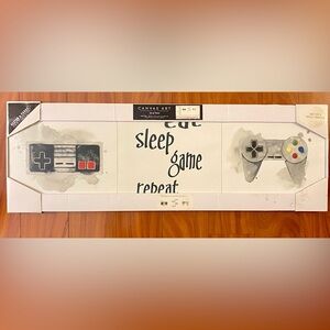 🎮 Eat Sleep Game Repeat Canvas Art Poster 🎮